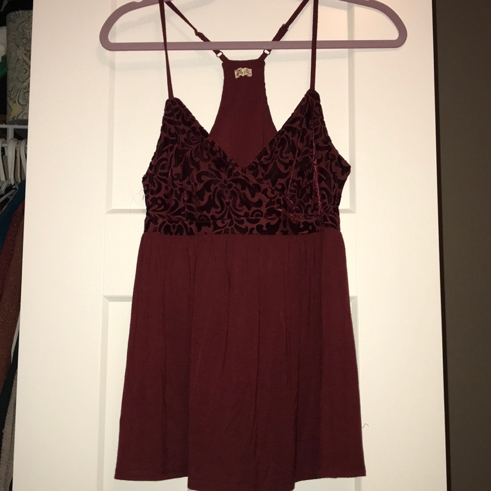 Velvet Flowy Tank